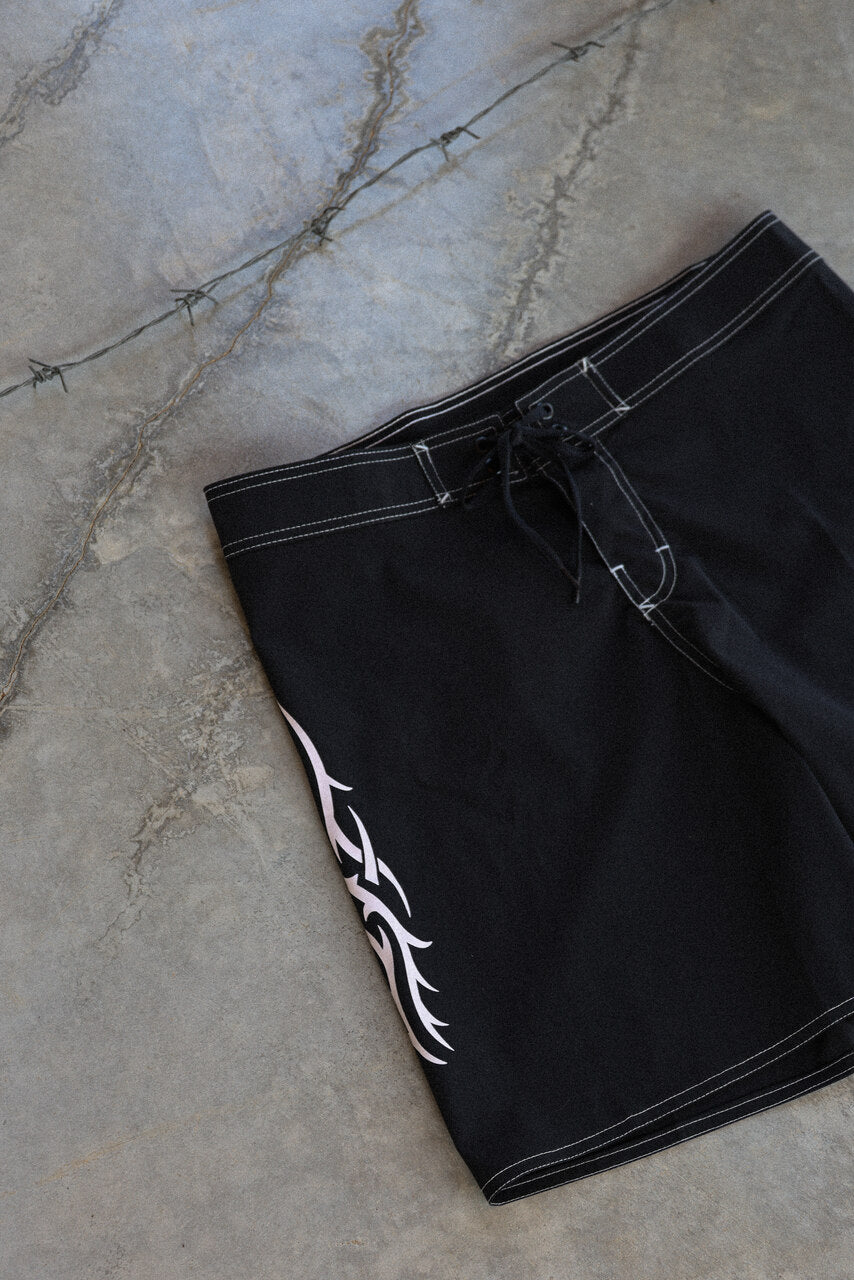 Black Tribal Boardshorts