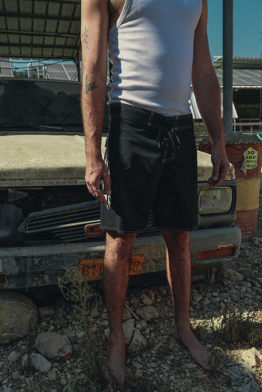 Black Tribal Boardshorts