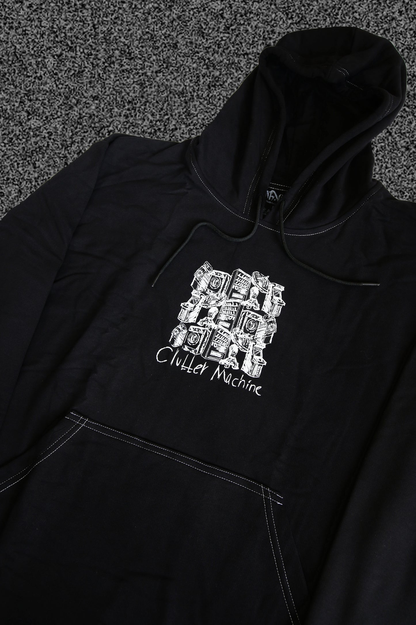 Lightweight Clutter Black Sweatshirt